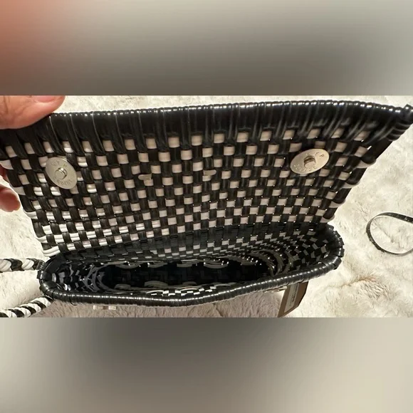 Maria Victoria Carlota Woven Wristlet Clutch - Picture 7 of 9